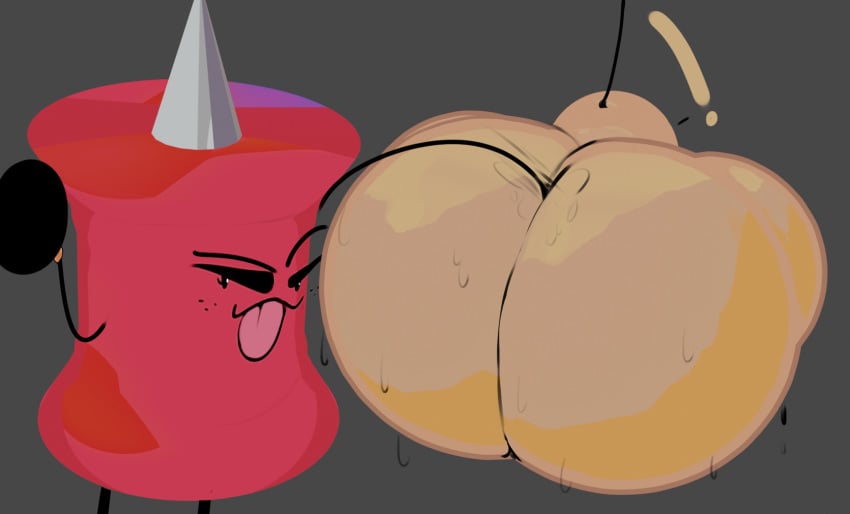 ! ass_bigger_than_body battle_for_bfdi battle_for_dream_island battle_for_dream_island_again bell_(bfdi) bfb bfdi bfdia blender_(software) butt_digging digging_up_in_they_ass female female/female fisting freckles hyper_ass jacknjellify object_show object_show_community object_shows osc pin_(bfdi) ponk smug_face the_power_of_two tongue_out tpot why