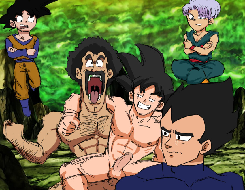 2022 5_fingers 5boys abs anal anal_penetration anal_sex arm_around_neck balls bara black_hair body_hair clothed clothed_male_nude_male clothing crying curly_hair detailed_background dragon_ball dragon_ball_z facial_hair floating gay genitals grey_hair hairy hairy_chest hairy_legs hairy_male hand_around_neck lesbiansergeant looking_at_partner male male/male male_only male_penetrated male_penetrating male_penetrating_male motoanexo mr._satan muscle muscles muscular muscular_male mustache naked nipples nude open_mouth orgasm pecs pectorals penis retracted_foreskin saiyan saiyan_armor sex sitting sitting_on_lap sitting_on_person smiling son_goku son_goten spiky_hair tan_body tan_skin tears testicles tongue trunks_briefs uncensored vegeta white_body white_skin yaoi