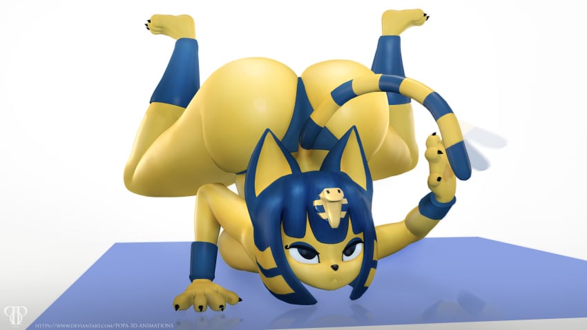 1girls 3d 3d_(artwork) 3d_model amanda_sparkle animal_crossing ankha ankha_(animal_crossing) ankha_(hazeker) ass catgirl doubutsu_no_mori female furry hazeker nairu_(doubutsu_no_mori) nintendo panties popa_3d_animations source_filmmaker source_request tail year_request