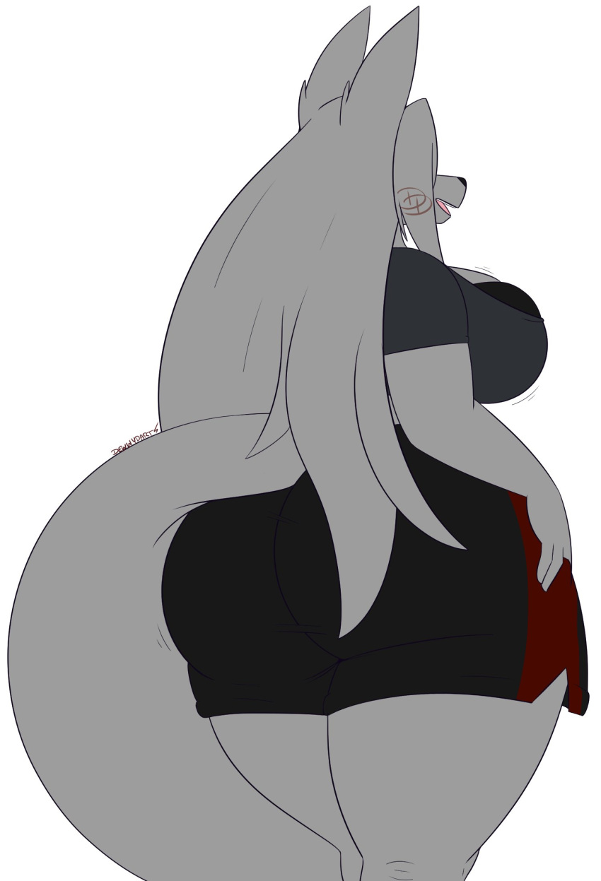 big_ass big_breasts dewwydartz female furry huge_ass may_(dewwydartz) tagme wide_hips