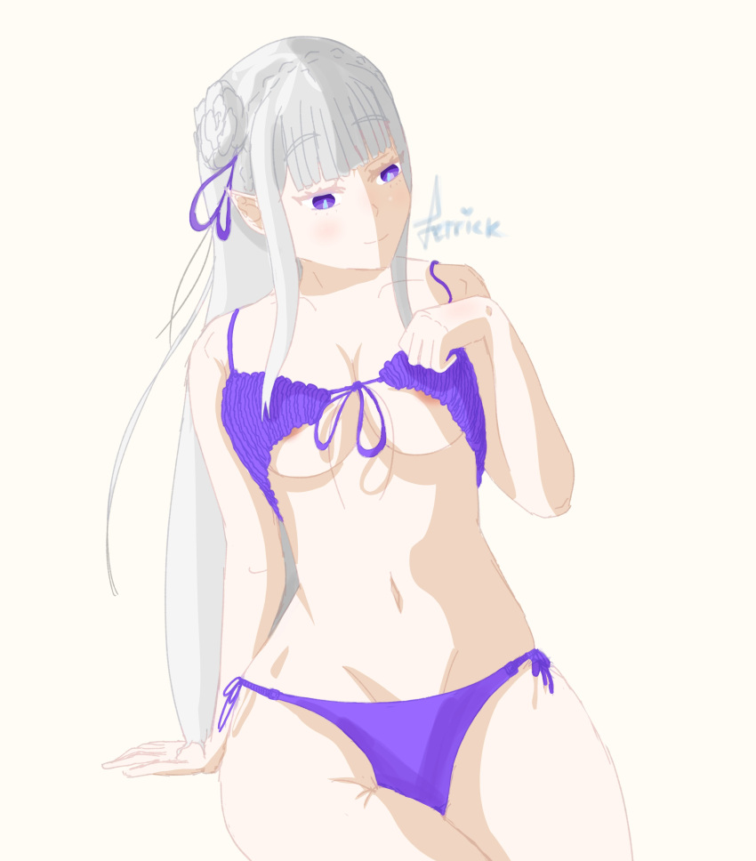 Emilia (Re:Zero) Rule 34 Image