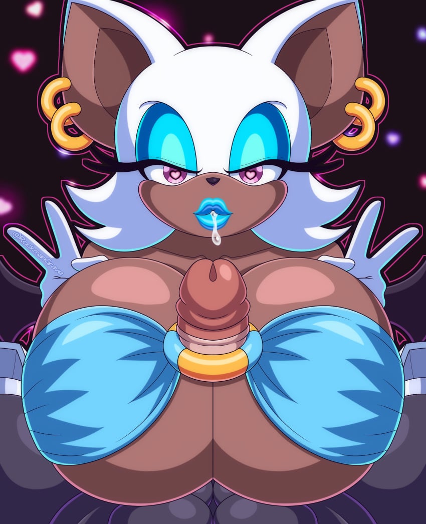 1girls 2026 2d 2d_(artwork) 2d_artwork anthro big_breasts big_lips big_penis boobjob breasts breasts_bigger_than_head capcom cum cum_in_mouth dark-skinned_female dark_skin earrings eyelashes eyeshadow female fur furry furry_female grave_(megaman_x) hi_res high_quality high_resolution highres huge_breasts huge_cock jewelry lips lipstick long_hair mega_man mega_man_x mobian_(species) o-ring o-ring_bikini paizuri penis pov rockmangrave rouge_the_bat seductive sex sonic_(series) sonic_the_hedgehog_(series) titjob uncensored white_fur white_hair