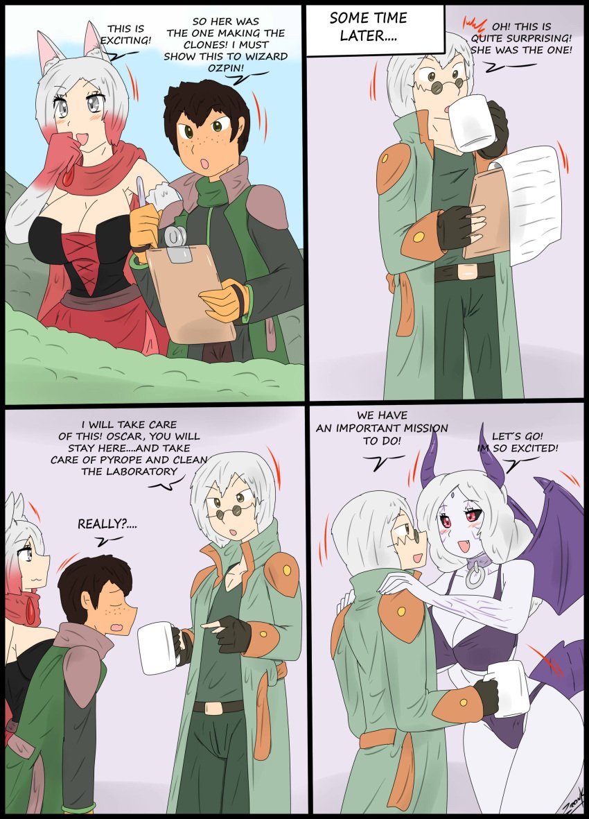 2022 alternate_universe comic comic_page oscar_pine ozpin ruby_rose rwby salem_(rwby) zronku