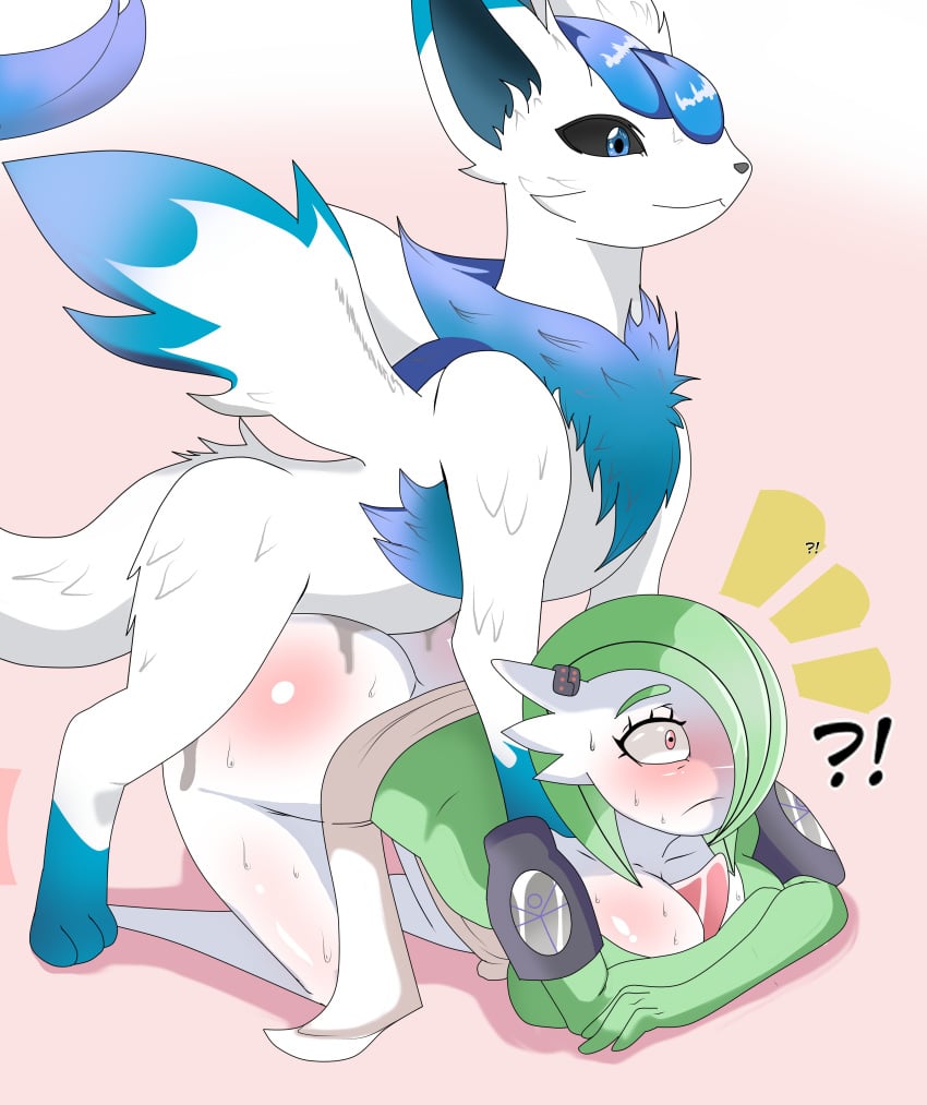 absurd_res ambiguous_penetration bestiality big_ass big_breasts bodily_fluids breasts canid canine clothed clothing doggy_style duo female female_penetrated feral feral_penetrating feral_penetrating_humanoid from_behind_position fur gardevoir gardine_the_gardevoir hi_res humanoid humanoid_on_feral humanoid_penetrated interspecies male male/female male_penetrating male_penetrating_female mammal nintendo nude penetration pokémon_(species) pokemon pokemon_(species) pokemon_only sex slasheramaya vaginal_penetration video_games zoophilia