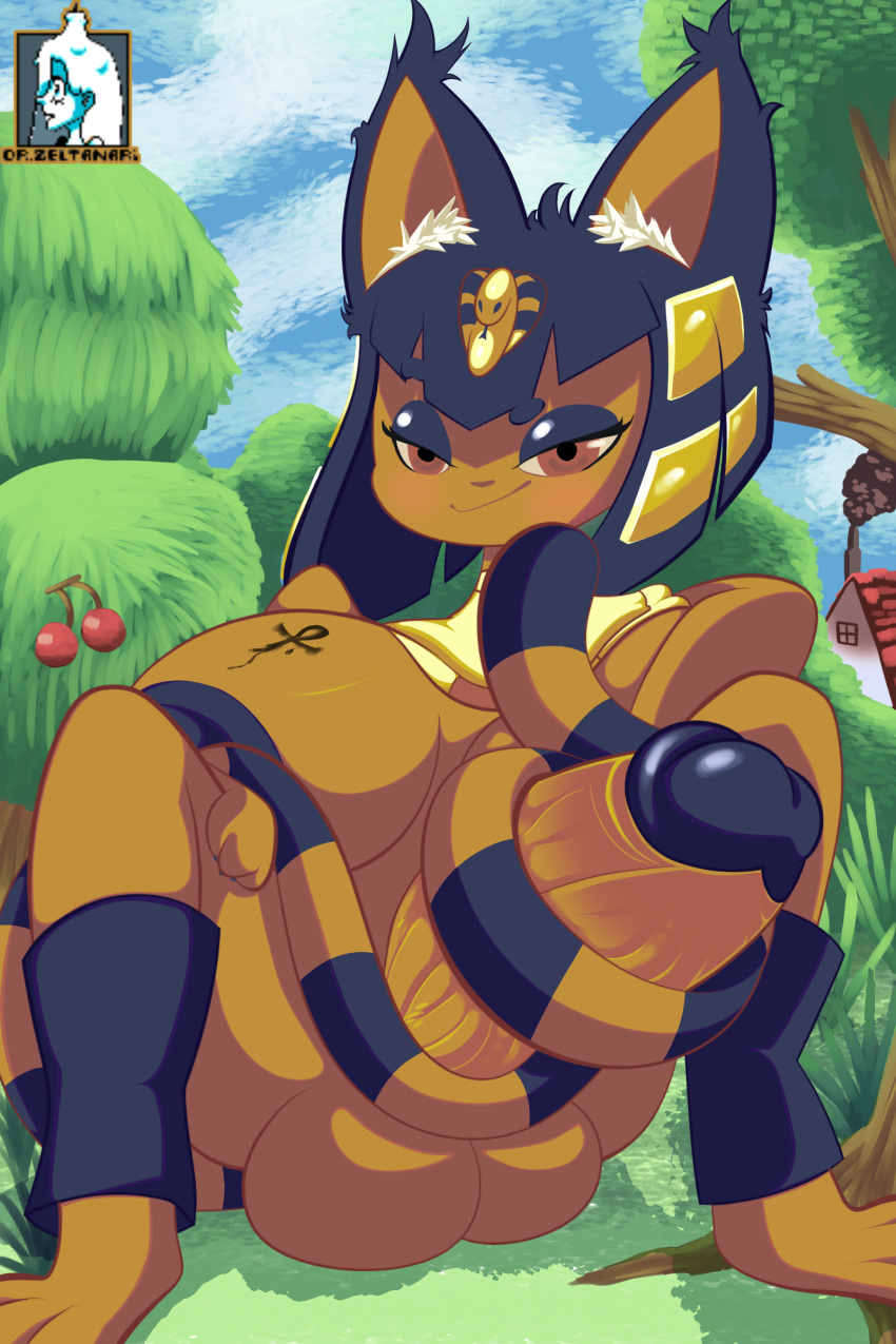 1futa 2022 animal_crossing ankha anthro areolae autotailjob balls big_balls big_breasts big_penis black_hair blue_nipples blue_penis breasts cum cum_on_body cumshot ear_tuft erection feline furry futa_only futanari huge_breasts huge_cock humanoid_penis masturbation nintendo nipples nude penis self_upload short_hair sitting solo spread_legs tail tailjob thick_thighs thighs yellow_fur zeltanari