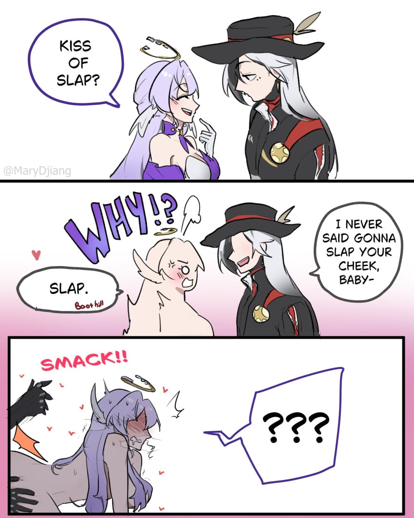 ass big_ass big_butt blush boobs_out boothill_(honkai:_star_rail) breasts breasts_out clothed clothes clothing defeated dominant_male fat_ass fat_butt flirt flirting fucked fucked_from_behind fucked_into_submission fucked_senseless fucked_silly halo hands_on_ass hands_on_thighs hat honkai:_star_rail honkai_(series) hoyoverse implied implied_penetration implied_sex instant_loss instant_loss_2koma larger_female long_hair marydjiang robin_(honkai:_star_rail) shorter_female slapping slapping_ass slapping_butt smaller_female submissive_female suggestive taller_malle tease teasing thick_ass thick_butt tits_out trembling trembling_for_pleasure vaginal_penetration vaginal_sex