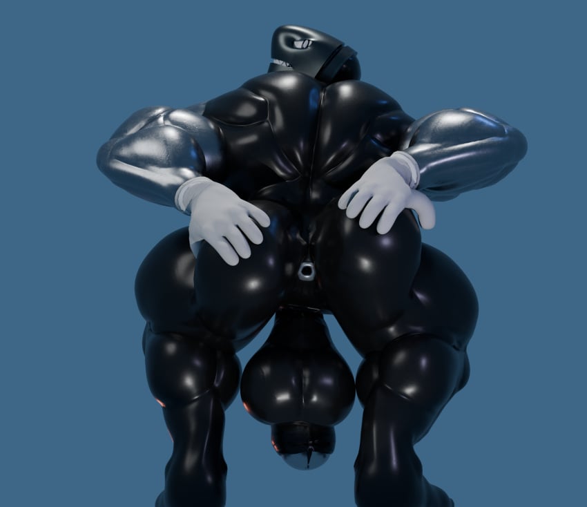 3d anthro anus_focus anus_spread ass ass_grab balls bara blender blender_(software) buff bullet bullet_bill erection flaccid flaccid_penis gay gay_male gloves grabbing_ass grabbing_own_ass huge_ass huge_balls huge_cock humanoid looking_at_viewer male male_boobs male_only mario_(series) metal metallic_body metallic_penis penis reflective_body seductive_look seductive_smile smiling_at_viewer thatsillyguy
