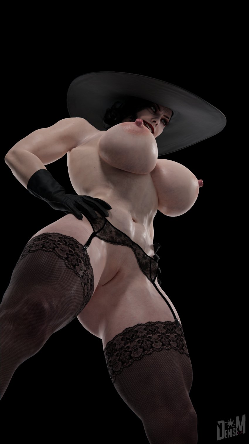 3d alcina_dimitrescu big_breasts breasts denisem female pussy resident_evil resident_evil_8:_village solo