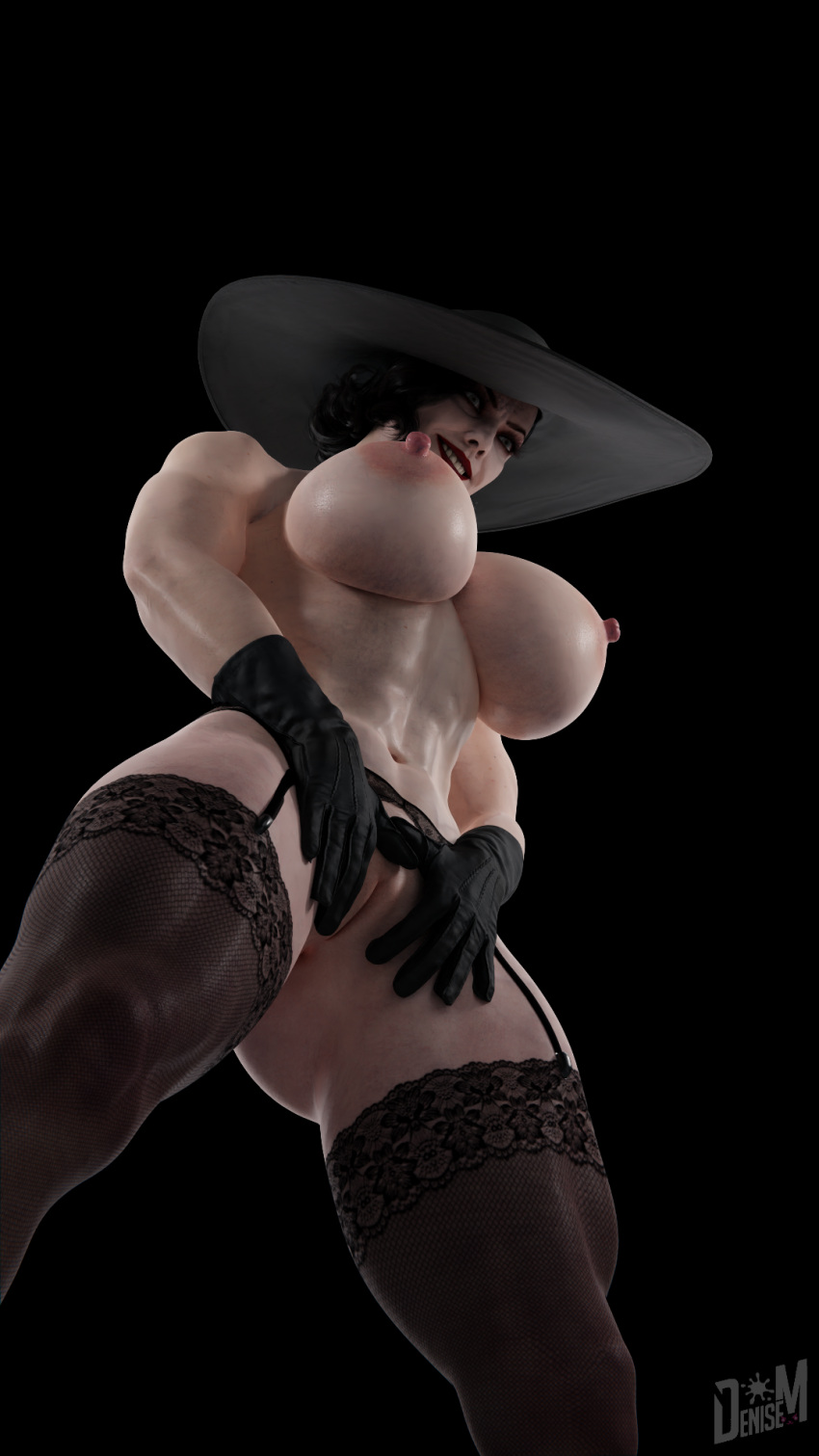 3d alcina_dimitrescu big_breasts breasts denisem female resident_evil resident_evil_8:_village solo