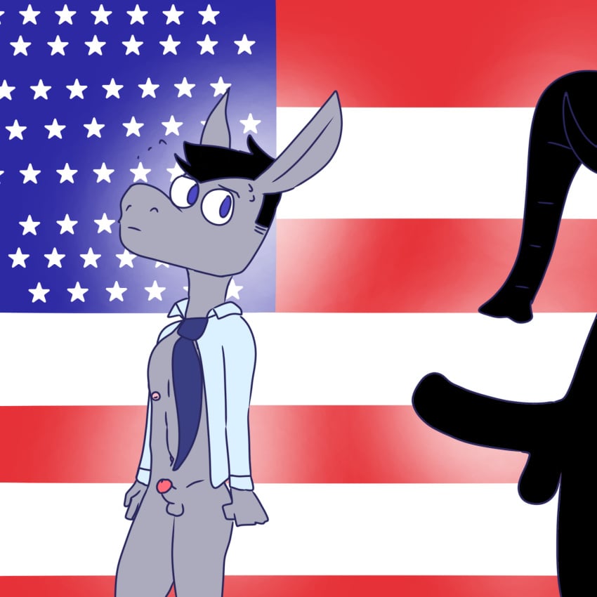 Republican Elephant (Democrat Donkey) Rule 34 Image