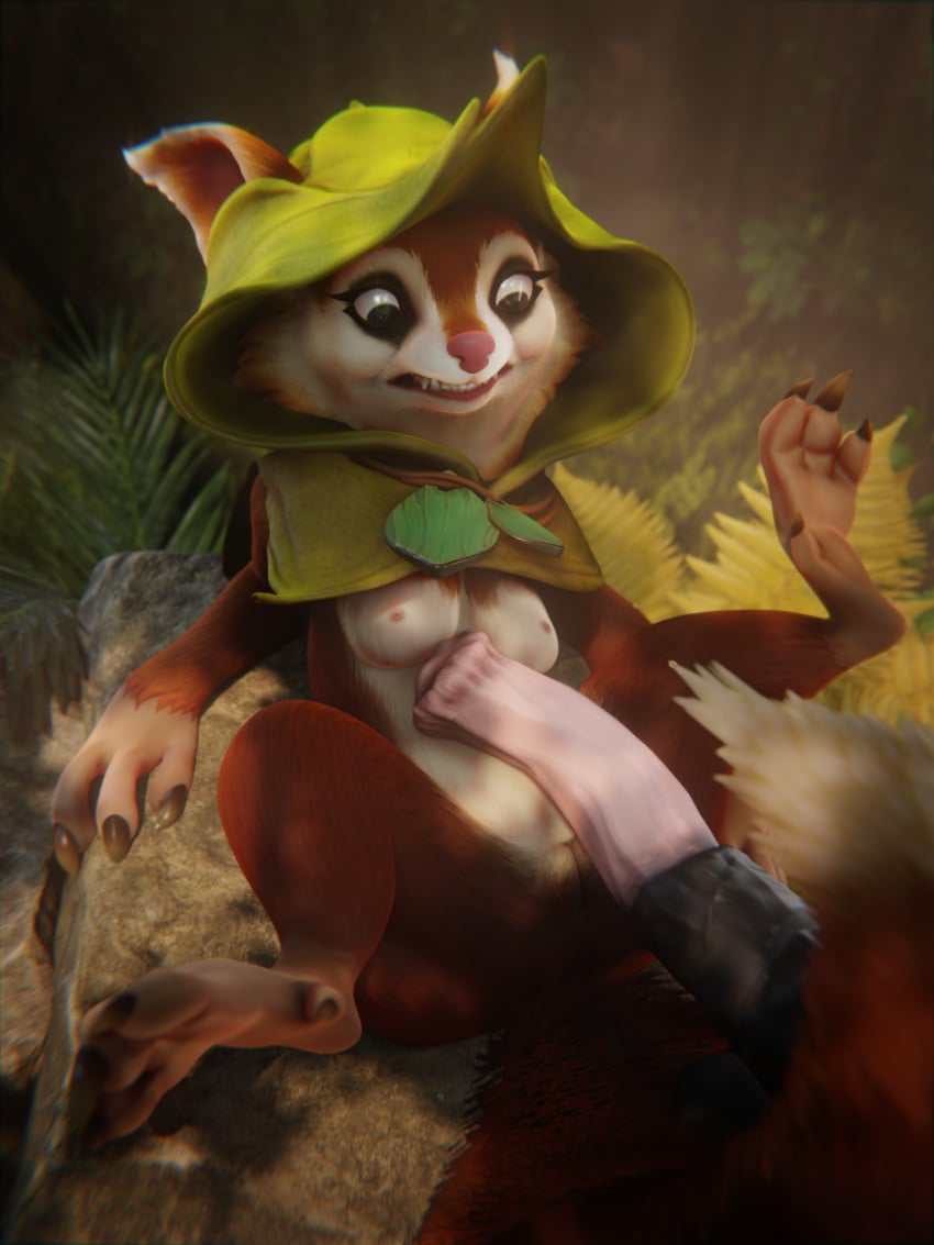 3d 3d_(artwork) 4_fingers animal_genitalia animal_penis anthro breasts cape clothing digital_media_(artwork) dota dota_2 embarrassed equine_penis feet female fingers forest forest_background fur genitals grass hi_res hood hoodwink_(dota) hybrid mammal nature nature_background nipples nude outside penis plant red_body red_fur rock rodent sciurid shoked solo spread_legs spreading tail_tuft toes tree tree_squirrel tuft video_games vlad-lox white_body