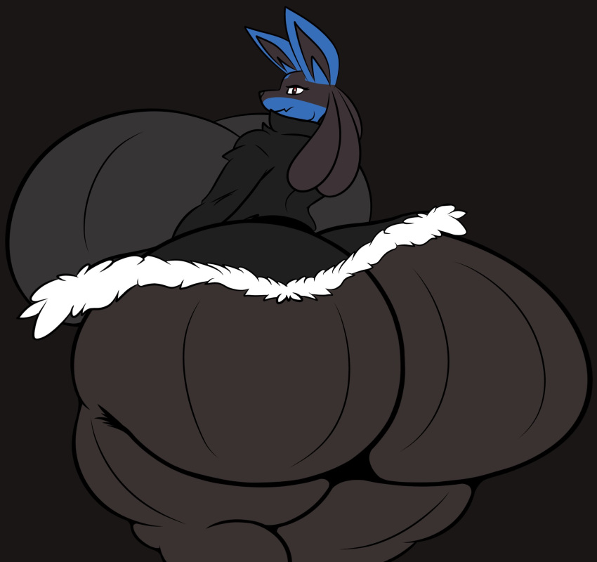 big_ass big_breasts bubble_ass bubble_butt female furry huge_ass huge_breasts hyper hyper_ass hyper_breasts lucario muffyhecc pokemon pokemon_(species) tagme tagme_(artist) wide_hips