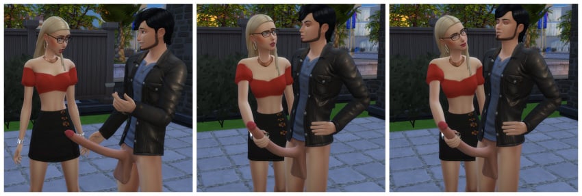 1boy 1girls 2020 3d beard big_penis black_hair cock_and_ball_torture couple devious_desires deviousdesires female grabbing grabbing_balls grabbing_penis long_hair long_penis male matrixsims normal_breasts nude_male penis red_hair straight the_sims the_sims_4