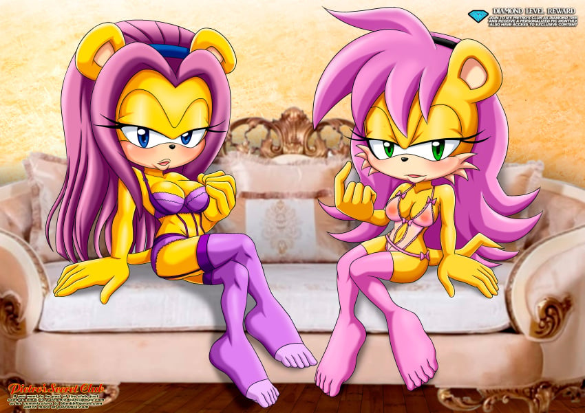 archie_comics bbmbbf diamond_level furry isabella_mongoose mina_mongoose mobius_unleashed palcomix pietros_secret_club purple_hair sega sonic_(series)