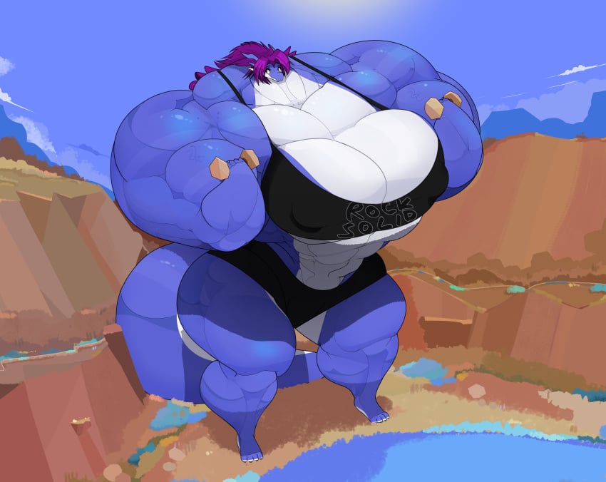 1girls absurd_res amelia_gideon barbell big_breasts big_muscles breasts cleavage clothed clothing commoddity dragon female giantess gigantic_breasts hi_res huge_breasts huge_muscles hyper hyper_breasts hyper_muscles macro massive_breasts muscular muscular_female rock ryuakira solo