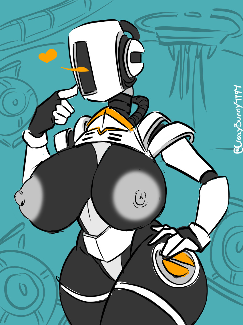 1girls 2d big_ass big_breasts christomwow faceless_female female female_only glados glados_(humanoid) humanoid large_breasts portal_(series) portal_2 robot robot_girl robot_humanoid solo solo_female thick_thighs