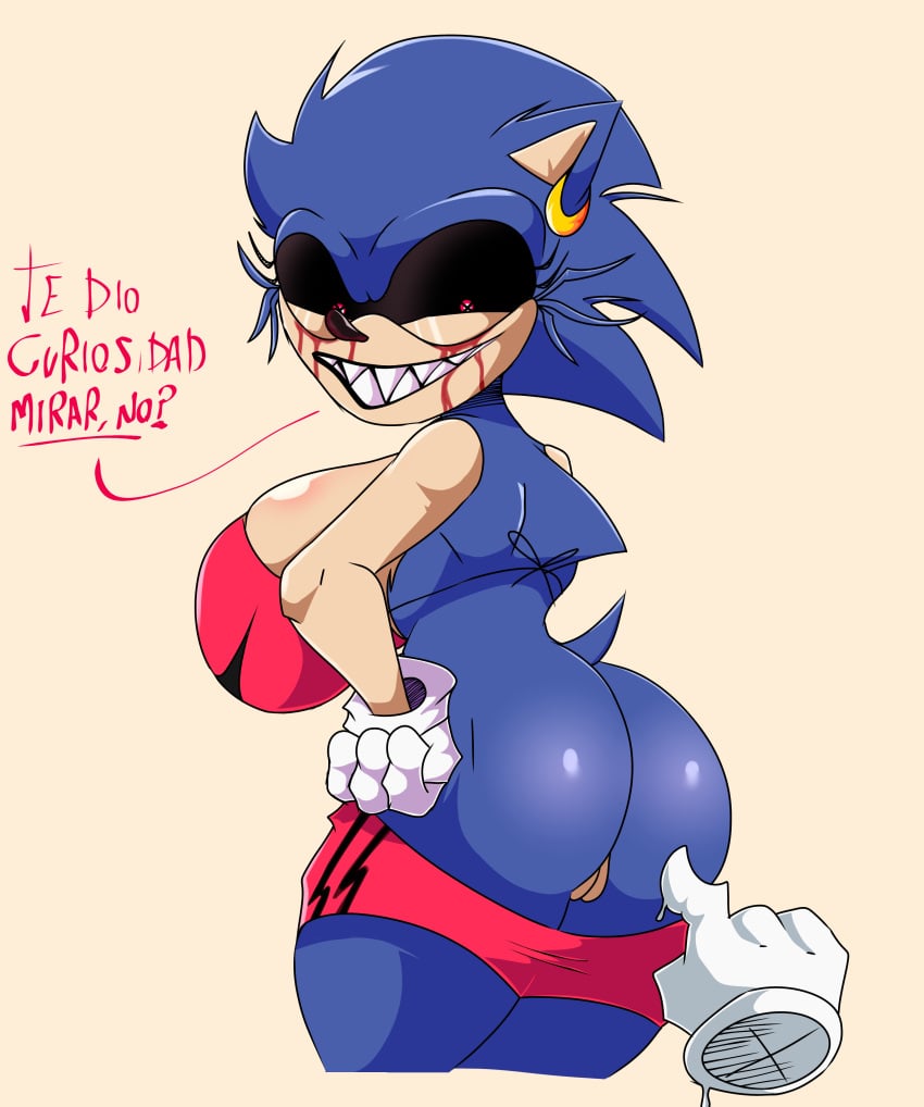 ass creepypasta dialogue female genderswap grin hedgehog jonasytph190 lord_x pussy rule_63 sonic.exe spanish_text