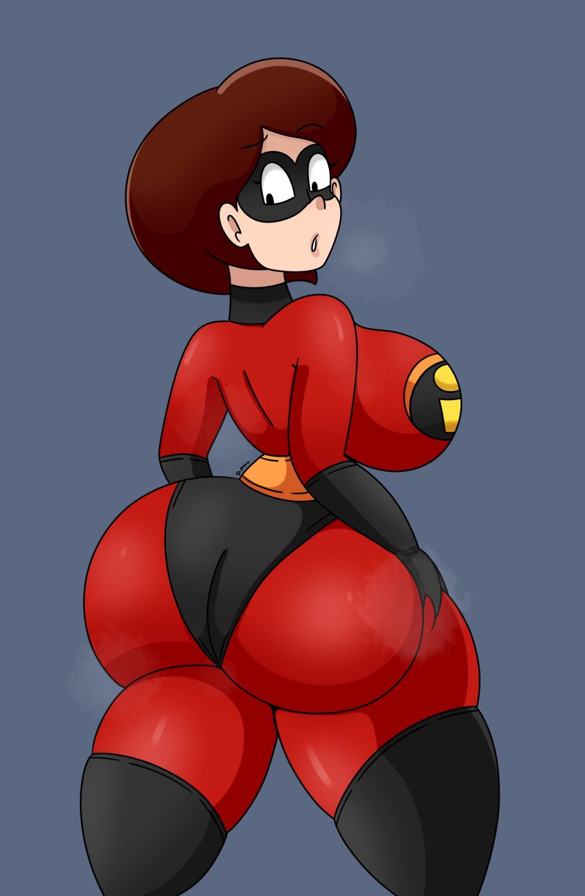 1girls ass big_ass big_breasts breasts breath brown_hair bubble_ass bubble_butt child_bearing_hips curvy daisy-pink71 disney elastigirl eyebrow_raise female female_only gloves grabbing grabbing_own_ass grabbing_own_thigh grey_background hair helen_parr heroine hourglass_figure huge_ass huge_breasts large_ass large_breasts latex latex_gloves latex_suit lips lipstick looking_at_butt looking_at_self looking_back looking_down mask mature mature_female milf mother musk pixar raised_eyebrow short_hair sideboob smelly_ass smooth_skin sniffable_ass solo solo_female standing suit superheroine the_incredibles thick_thighs thunder_thighs visible_breath wide_hips