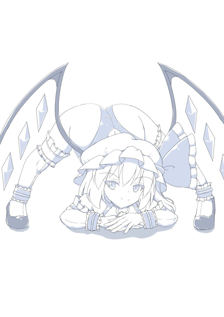 big_ass flandre_scarlet jack-o_pose kagayama_hajime tagme touhou vampire wings