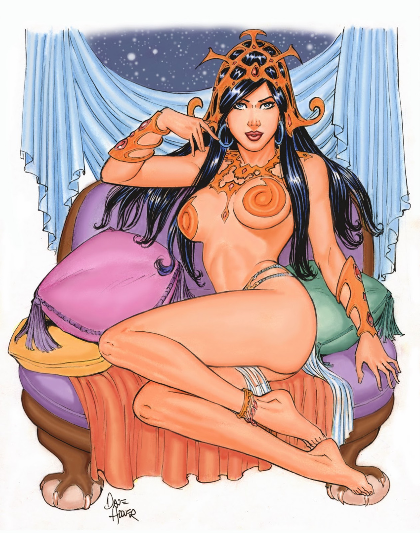 a_princess_of_mars barsoom black_hair breasts dave_hoover dejah_thoris loincloth pasties smile