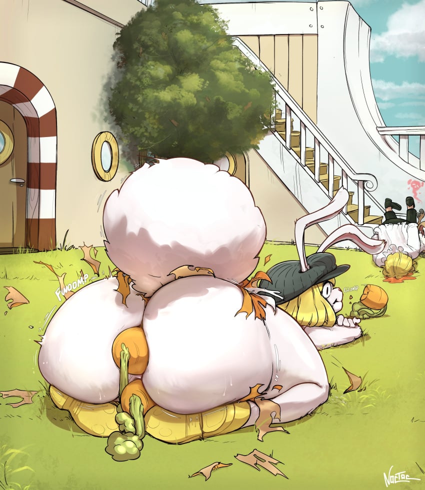 1girls 2boys anal_insertion animal_ears anthro anus ass ass_focus big_ass big_butt blonde_hair blush bunny_ears bunny_tail carrot carrot_(one_piece) carrots eating female furry hat huge_ass large_ass long_ears male noctoc object_insertion one_piece pussy ripped_clothing sanji_fucking_dies short_hair surprised thick_thighs thighs tony_tony_chopper vaginal_insertion vinsmoke_sanji white_fur