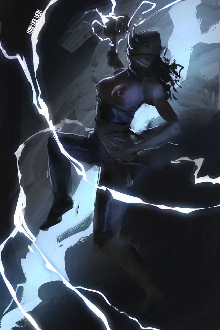 ampvolvox female solo breasts big_breasts female_only nipples hammer thor_(series) marvel jane_foster 1girls