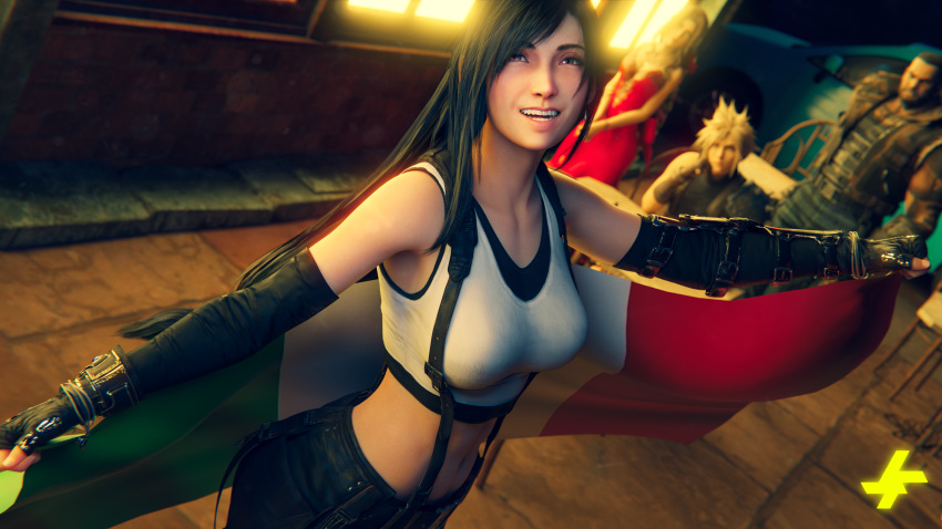 3d female final_fantasy final_fantasy_vii italessio27 italian_flag italian_senate_hack meme smile tifa_lockhart