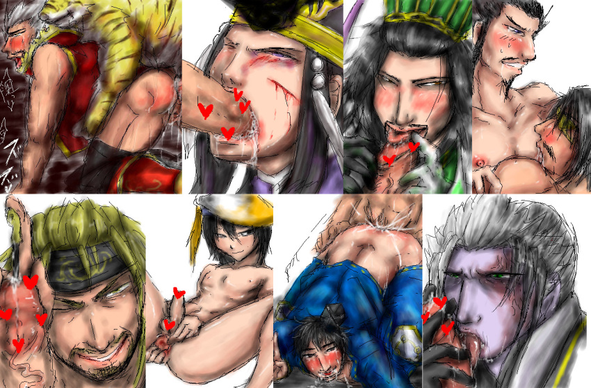 anal cao_cao dynasty_warriors gay hanbei_takenaka human kanbei_kuroda male male_urethral_insertion motonari_mori oral penis sengoku_musou sima_yi sun_jian tiger ujiyasu_hojo urethral_insertion xiahou_dun yaoi zhuge_liang