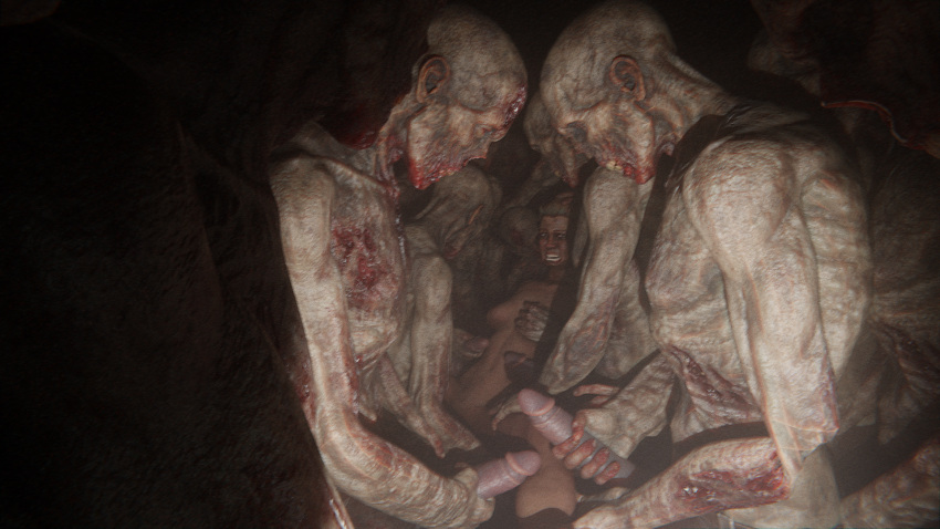 3d blender cg gangbang hardcore multiple_boys render zombie zombies