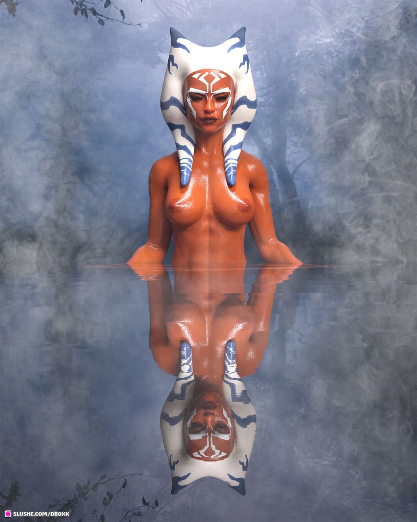 1girls 3d abs aged_up ahsoka_tano alien alien_girl artist_name athletic_female background calm closed_eyes completely_nude dboxx exposed_breasts eyes_closed facial_markings female female_only female_protagonist fit_female fog forest in_water lips lucasfilm markings meditating meditation medium_breasts montrals naked nature nude nude_female nudity older orange_skin outdoor_nudity outdoors outside peaceful pond reflection serene sitting skinny slushe_(website) solo star_wars star_wars_rebels steam tattoo tentacle tentacle_hair togruta toned toned_female tranquil tree water wet white_markings wholesome