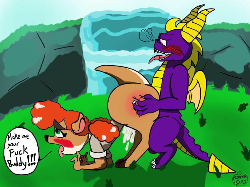 anthro ass blush female fur furry male realpumpkinlord sex sheila_(spyro) spyro spyro_the_dragon straight