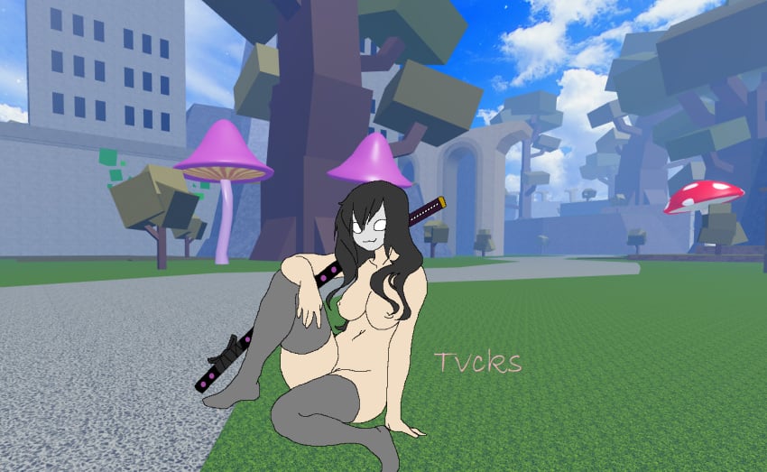 1girls artist_request blox_fruits fer999 mask nude owo roblox roblox_avatar roblox_background roblox_game source_request sword tagme thighhighs weapon youtube youtuber