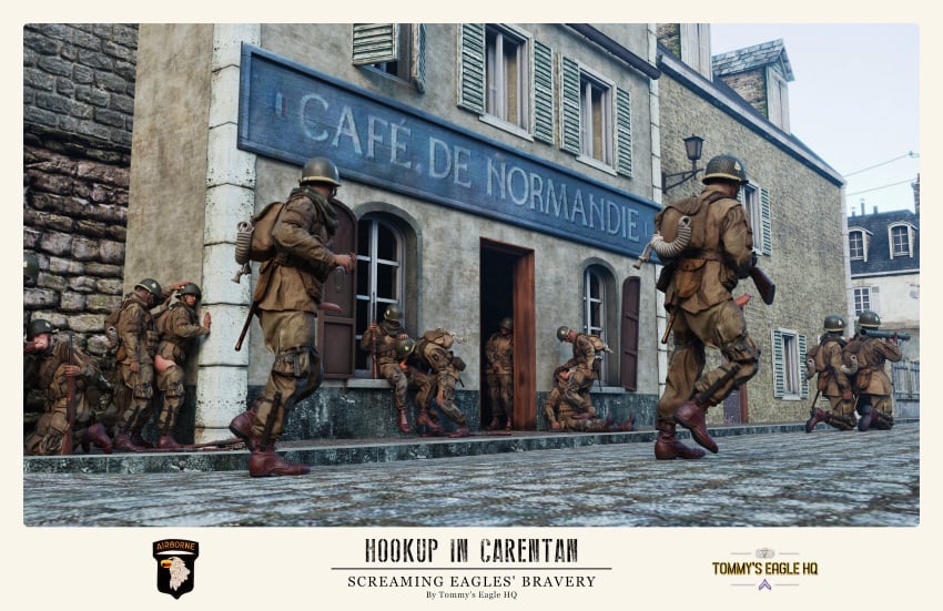 anal anal_sex army battle blowjob erection exhibitionism gay gay_male gay_sex group group_sex jerking_off jerkingoff masturbation medal_of_honor_airborne military oral oral_sex orgy outdoors soldier soldiers tommys_eagle_hq uniform ww2