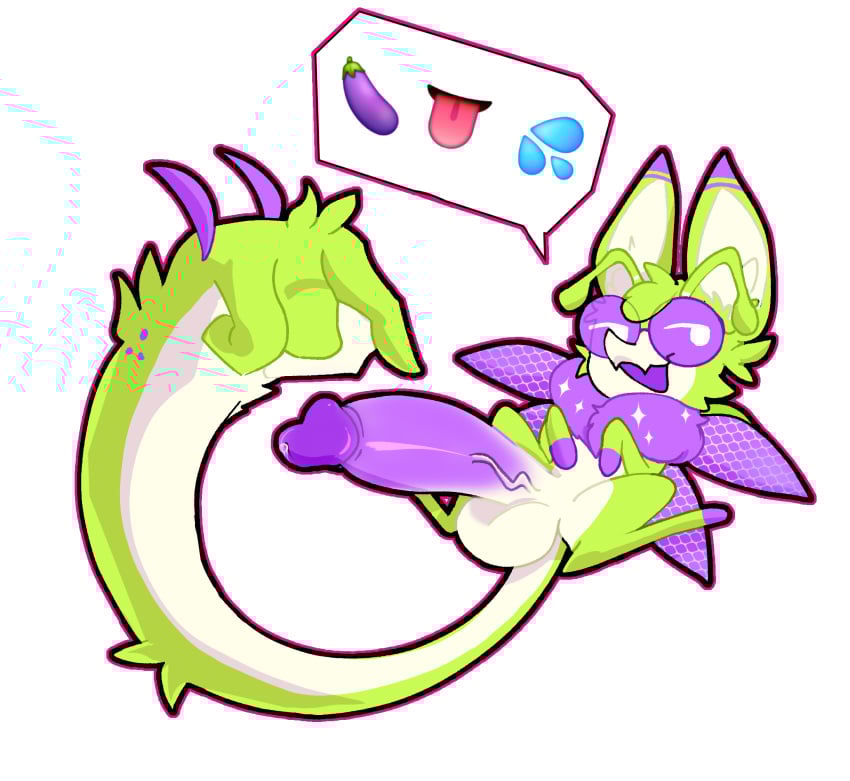 alien alpha_channel antennae_(anatomy) anthro balls digital_media_(artwork) eggplant emoji eyewear food fruit genitals gesture glasses hand_gesture hi_res hind_legs insect_wings male open_mouth penis plant pointing purple_penis simple_background solo tongue tongue_out transparent_background unusual_hand_placement vasdocor_09 water wings