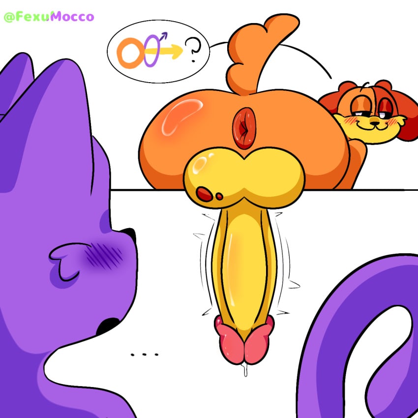 big_balls big_penis canine catnap catnap_(poppy_playtime) dogday dogday_(poppy_playtime) feline furry gay poppy_playtime smiling_critters yaoi