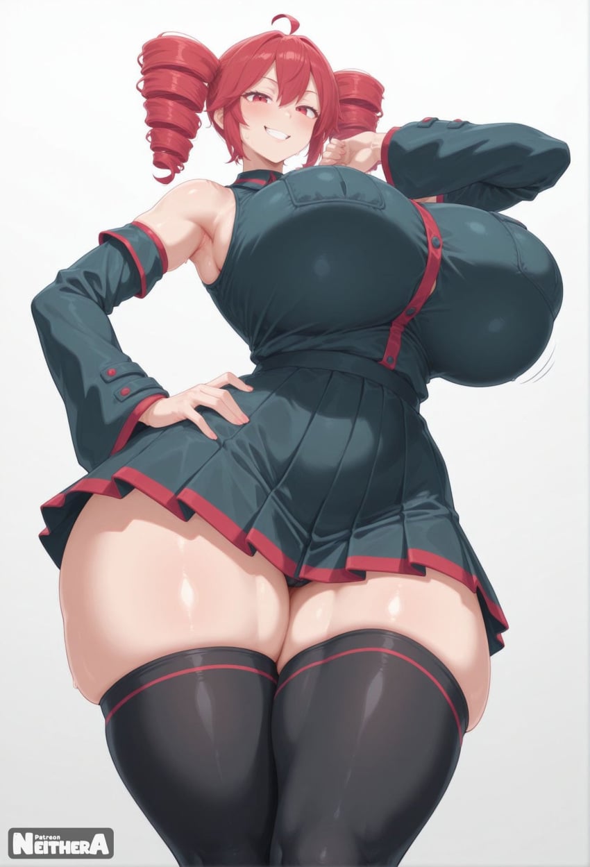 1female 1females 1girl 1girls ai_generated female female_only girl girl_only kasane_teto neitherart red_hair solo solo_female solo_girl tagme vocaloid