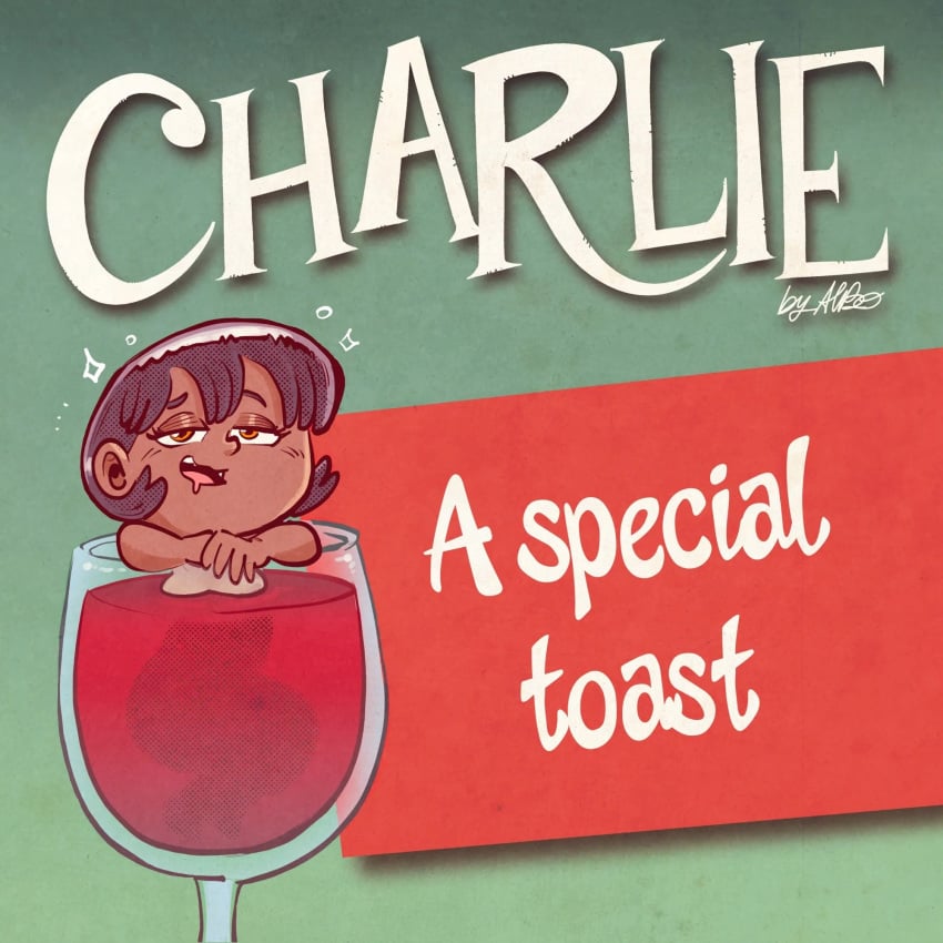 albo charlie_(albo) dark-skinned_female dark_skin drunk drunk_female nude nude_female wine wine_glass