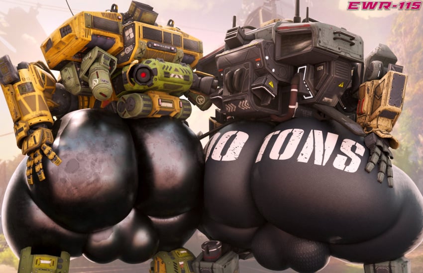 3d 3d_(artwork) balls ballsack big_ass big_butt bubble_ass bubble_butt echo715 femboy gay gay_anal hand_on_ass homosexual homosexual_male legion_(titanfall) male/male male_focus male_only male_penetrated presenting presenting_ass presenting_hindquarters rear_view robot scorch_(titanfall) thick_ass thick_thighs thighs titanfall wide_hips wide_thighs