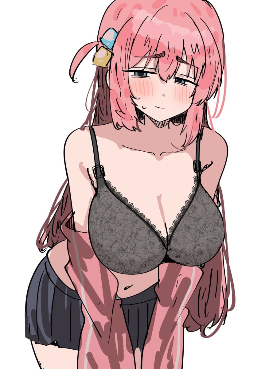 /// 1girls 2d 2d_(artwork) 2d_artwork ahoge anime anime_character asian asian_female asian_girl background belly belly_button bent_forward bent_over big_boobs big_breasts black_bra black_skirt black_underwear blank_background blue-eyed_female blue_eyes blush_face blush_lines blushing blushing_at_viewer blushing_female blushing_lines bocchi_the_rock! bra breasts busty busty_female busty_girl busty_teen busty_teenager cleavage cloverworks coat collarbone dangling_breasts digital digital_art digital_drawing digital_drawing_(artwork) digital_media digital_media_(artwork) drawing emarrassed embarrassed_expression embarrassed_female embarrassed_underwear_female eyebrows_visible_through_hair fanart female female_focus female_only female_protagonist flushed flushed_cheeks flushed_face flustered flustered_female gotou_hitori guitarist hair_between_eyes hair_ornament hanging_breasts high_school_student jacket japanese japanese_female japanese_girl lace-trimmed_bra lace-trimmed_underwear lace_bra lace_underwear laced_bra laced_underwear large_boobs large_breasts lean_figure leaning leaning_forward long_hair looking_at_viewer monotone_background narrow_waist navel one_color_background open_coat open_jacket pink-haired_female pink_coat pink_hair pink_jacket plain_background portrait school_girl shoulders sidelocks skirt slender_body slender_waist slim_female slim_waist solid_color_background solo standing sunya_(honorin-yuunibo) teen_girl teenage_female teenage_girl teenage_tits teenager underwear upper_body white_background young_female young_woman