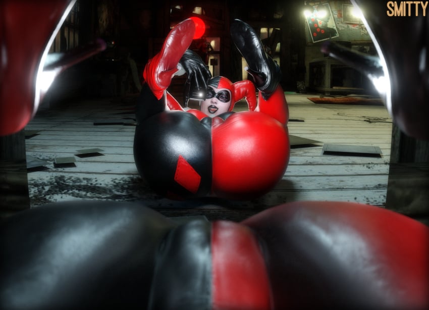 3d 3d_(artwork) ass batman_(series) blender_(software) boots cameltoe fat_pussy harley_quinn harley_quinn_(classic) harley_quinn_(injustice) large_ass large_breasts pussy pussy_focus smitty34 tagme thick_thighs