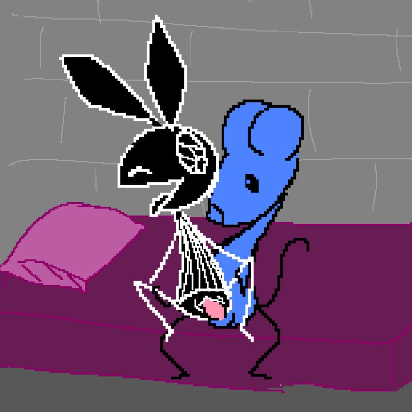 1:1 anthro balls bed blue_body clothing digital_media_(artwork) dress duo erection female female_penetrated furniture genitals hi_res lagomorph leporid male male/female male_penetrating male_penetrating_female mammal mouse muffinlewds murid murine nude on_bed open_mouth penetration penile penis pixel_art polygons pussy rabbit rat rodent sewer_rave sex smile spread_legs spreading tongue tongue_out vaginal_penetration vib-ribbon vibri video_games