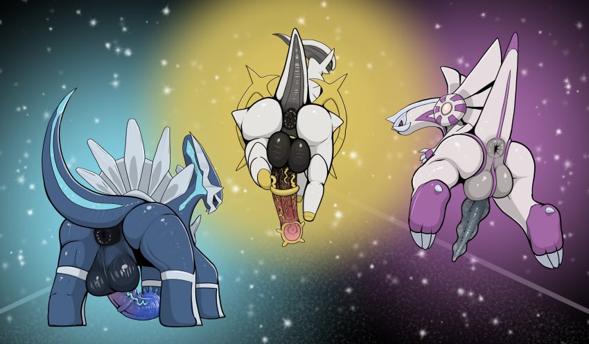 absurd_res animal_genitalia animal_penis anus arceus ass ball_stretcher balls ballsack big_anus big_balls big_butt big_penis biped black_anus black_balls black_penis blue_body blue_penis claws darkened_genitalia dialga digital_media_(artwork) dinosaur dragon equid equine equine_penis erection feet femboy feral flared_penis genitals group hi_res huge_balls huge_butt huge_cock legendary_pokemon long_penis looking_at_viewer looking_back male male_only mammal medial_ring multicolored_penis nintendo palkia penis pokémon_(species) pokemon pokemon_(species) presenting puffy_anus rapistwerewolf rear_view red_eyes reptile sauropod scalie scrotum soles testicles theropod thick_penis thick_thighs unusual_anatomy unusual_genitalia unusual_penis vein veiny_penis video_games white_body wide_hips wings