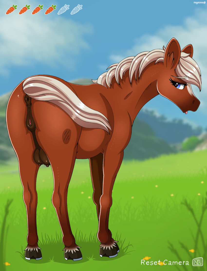 1girls epona_(tloz) equid equine equine_pussy female hi_res horse mammal negasun nintendo no_humans solo solo_female the_legend_of_zelda video_games