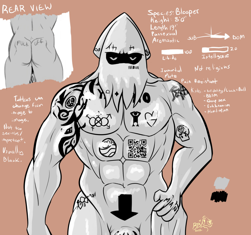 ∞ ♠ 1boy 2022 4_fingers abs absurd_res anchor_symbol anchor_tattoo animal_head anthro anthro_only aquatic arm_tattoo arrow ass backsack ball_tattoo band_logo bara barcode barely_visible_balls barely_visible_penis belly_tattoo biceps black_arrow black_text blooper butt_focus butt_tattoo cephalopod chemistry color_swatch colored dated death_(band) deltoids digital_drawing_(artwork) digital_media_(artwork) directional_arrow english_text facial_tattoo fin finger_tattoo flaccid flexing flexing_bicep flexor_carpi front_view glare half-closed_eyes half-length_portrait heart high_resolution holding_towel huge_muscles huge_pecs humanoid_hands immortality infinity_symbol japanese_text leg_tattoo light logo looking_at_viewer looking_forward male male_anthro male_only manly marine marine_humanoid mario_(series) multiple_views muscles muscular muscular_anthro muscular_male navel nintendo nippleless no_nipples nude nude_anthro nude_male obliques pecs penis penis_base penis_tattoo portrait profanity pubic_tattoo qr_code qr_code_tattoo quads rear_view reference_sheet scalie scalie_only shaded signature simple_background solo_anthro solo_male spade squid_humanoid standing stated_sexuality suggestive tan_background tattoo taurus_(symbol) tentacle text_tattoo thebigblackcod thick_penis toony towel tribal tribal_tattoo triceps video_games vulgar