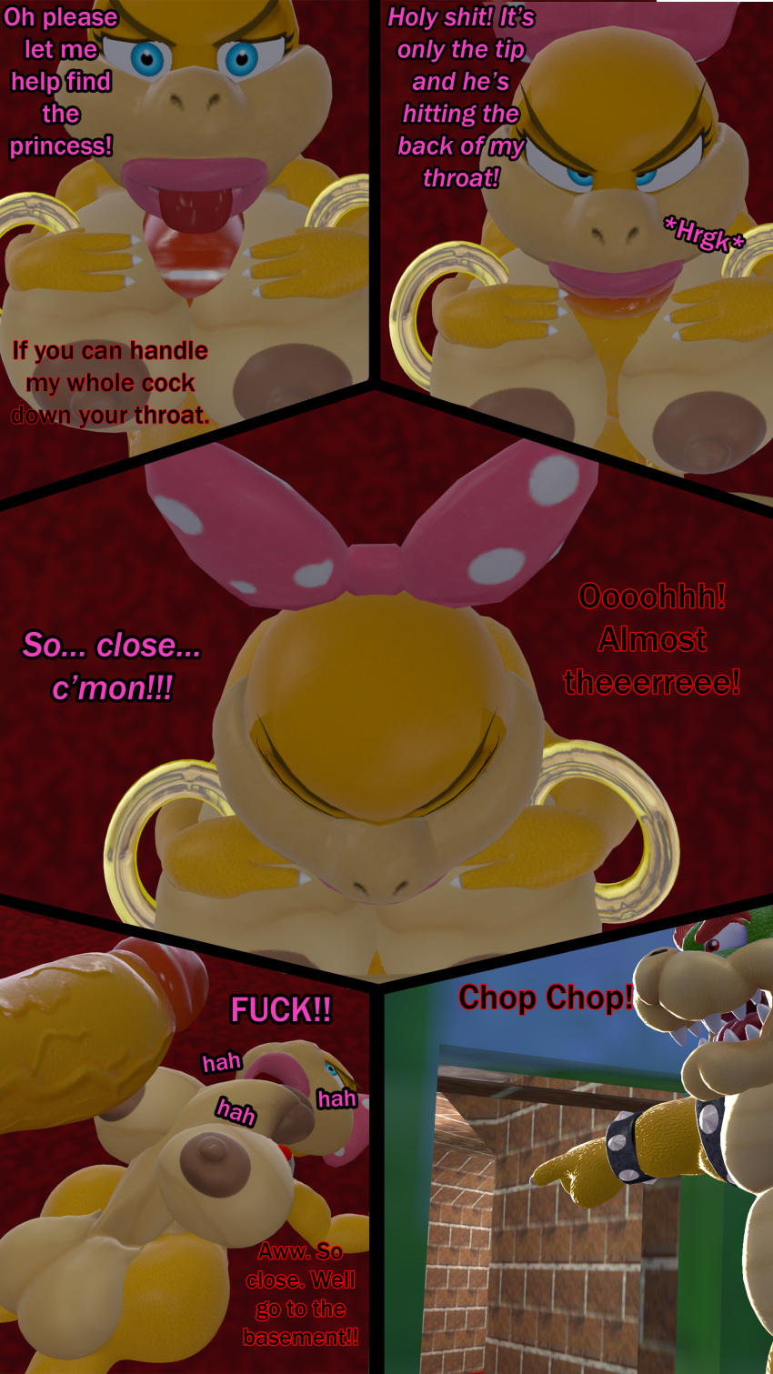 1boy 1futa 3d begging big_ass big_balls big_breasts big_penis blowjob boobjob bowser comic comic_page completely_nude deepthroat futanari huge_ass huge_balls huge_breasts huge_butt huge_cock koopaling mario_(series) nintendo nutmansfm paizuri pleading source_filmmaker super_mario_bros. thick_lips wendy_o._koopa