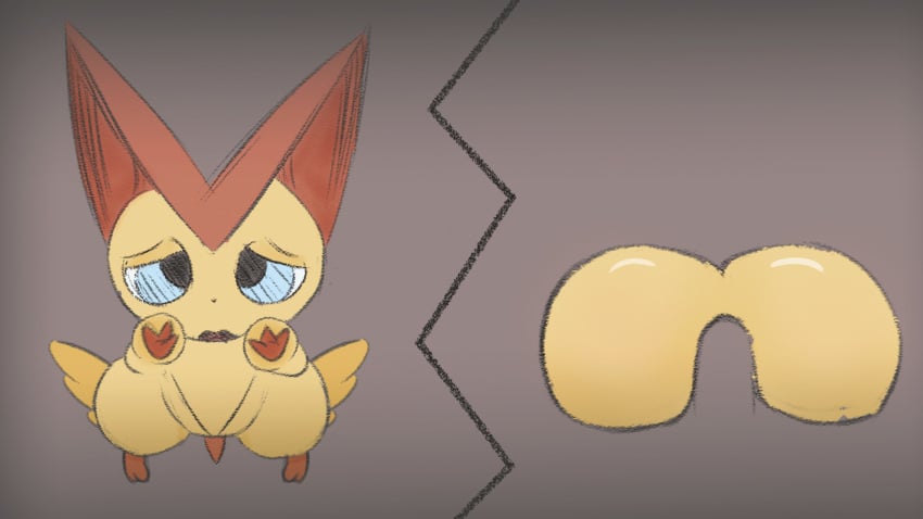 2d anal animated duo gif hi_res jumi legendary_pokémon male male/male nintendo pokémon_(species) pokemon through_wall victini video_games