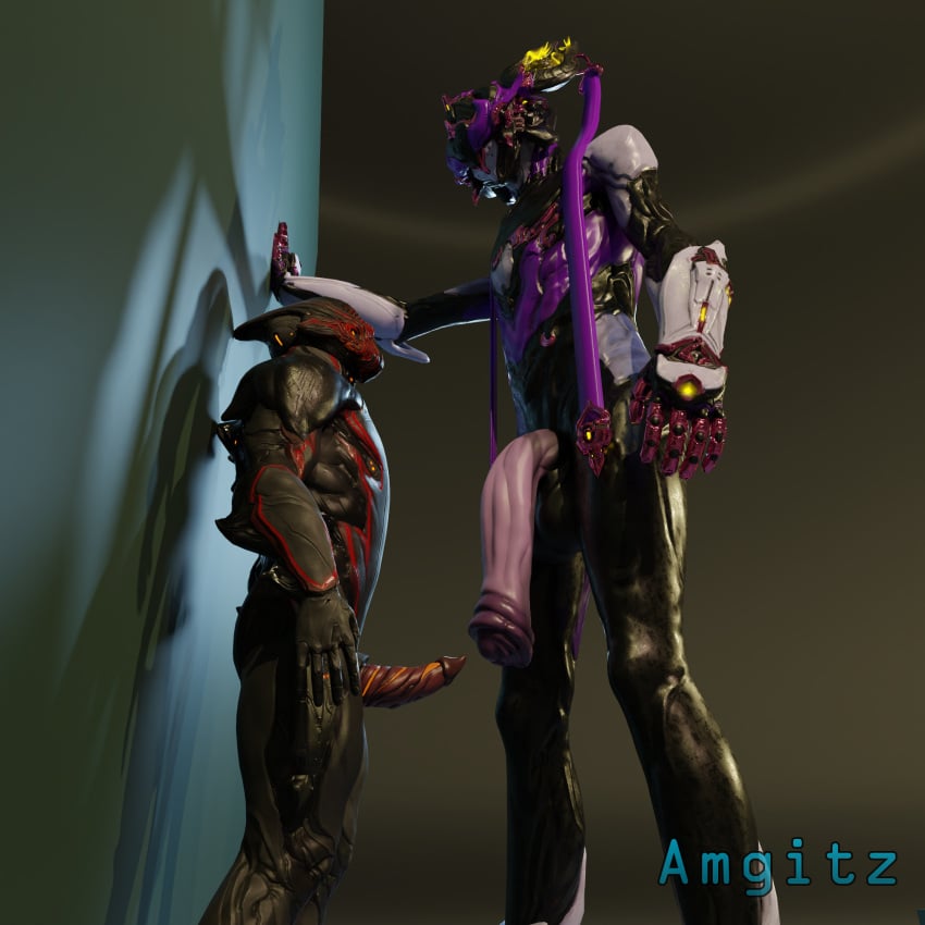 2boys 3d amgitz big_penis blender erection gay larger_male male male/male male_only nezha_(warframe) nezha_prime_(warframe) simple_background size_difference stalker_(warframe) tagme tenno unusual_penis warframe