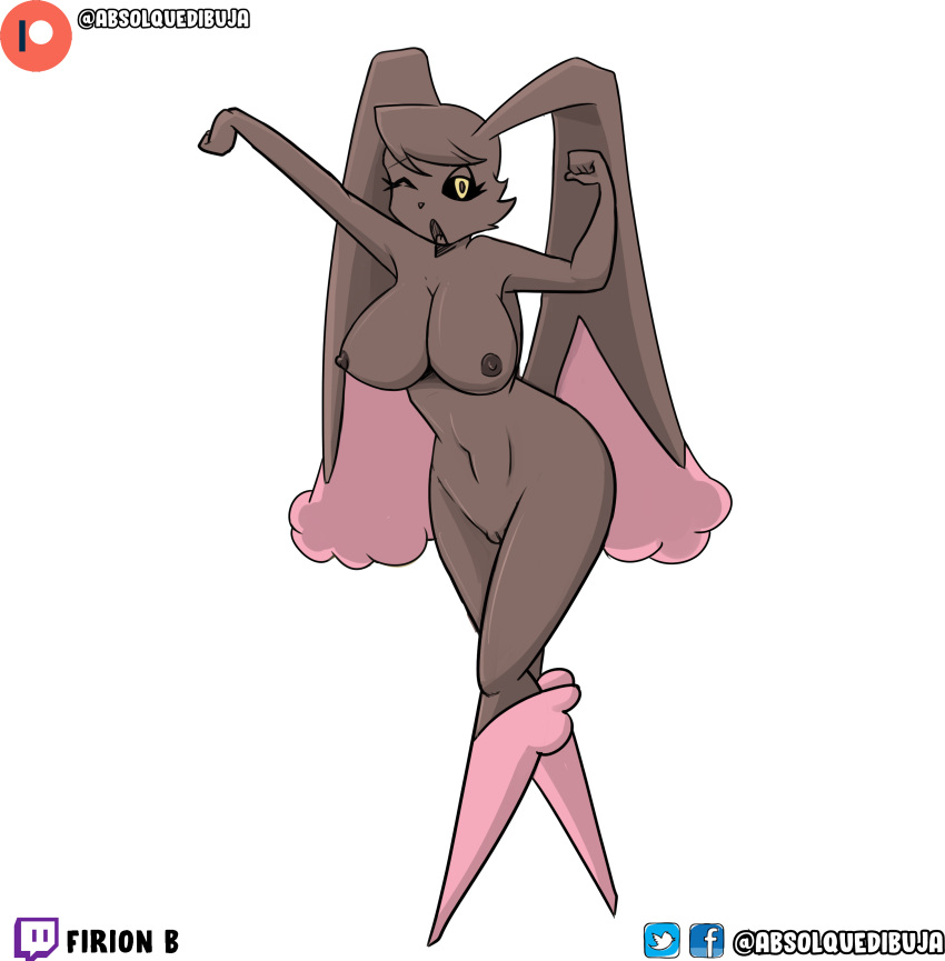 absolquedibuja anthro bunny_girl firion_bifrost lopunny pokemon pokemon_(species)