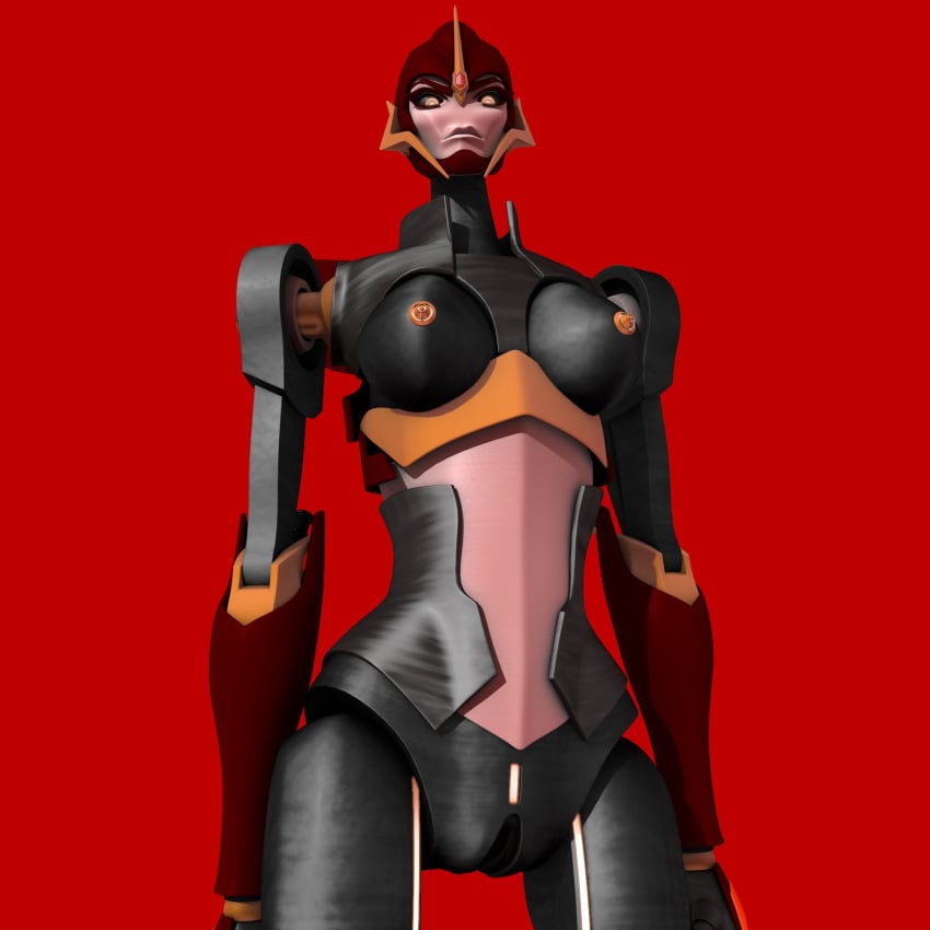 1girls 3d alien alien_girl boots breasts completely_naked completely_nude completely_nude_female female female_only flamewar humanoid korblborp medium_breasts naked nipples nude nude_female orange_eyes orange_nipples pussy red_background robot robot_girl robot_humanoid simple_background solo solo_female tits transformers vagina