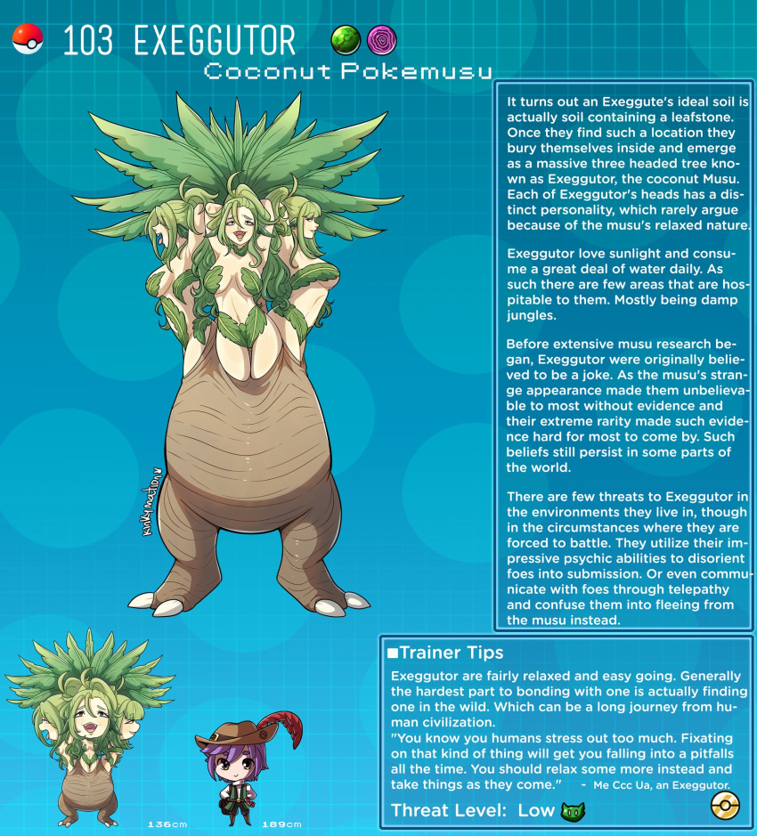 creature_index english_text exeggutor hi_res humanoid kinkymation nintendo page_103 page_number pokémon_(species) pokemon pokemon-girl_encyclopedia pokemon_only pokemorph pokemusu profile tagme text text_box